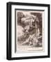 Perseus Cuts Off Medusa's Head, 1731 (Engraving)-Bernard Picart-Framed Giclee Print