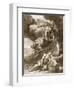 Perseus Cuts Off Medusa's Head, 1731 (Engraving)-Bernard Picart-Framed Giclee Print