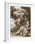 Perseus Cuts Off Medusa's Head, 1731 (Engraving)-Bernard Picart-Framed Giclee Print