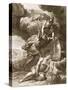 Perseus Cuts Off Medusa's Head, 1731 (Engraving)-Bernard Picart-Stretched Canvas