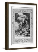 Perseus Cuts Off Medusa's Head, 1733-Bernard Picart-Framed Giclee Print