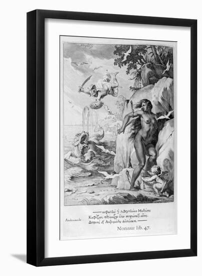 Perseus Delivers Andromeda from the Sea Monster, 1655-Michel de Marolles-Framed Giclee Print