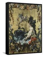 Perseus Freeing Andromeda from the Sea Monster-Filippo Falciatore-Framed Stretched Canvas