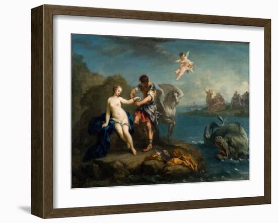 Perseus Freeing Andromeda, Late 1730s-Jacopo Amigoni-Framed Giclee Print