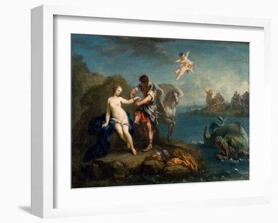 Perseus Freeing Andromeda, Late 1730s-Jacopo Amigoni-Framed Giclee Print