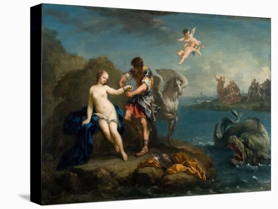 Perseus Freeing Andromeda, Late 1730s-Jacopo Amigoni-Stretched Canvas