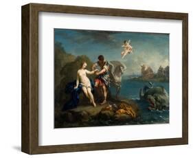 Perseus Freeing Andromeda, Late 1730s-Jacopo Amigoni-Framed Giclee Print