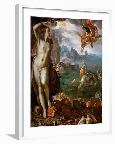 Perseus Freeing Andromeda-Joachim Wtewael-Framed Giclee Print