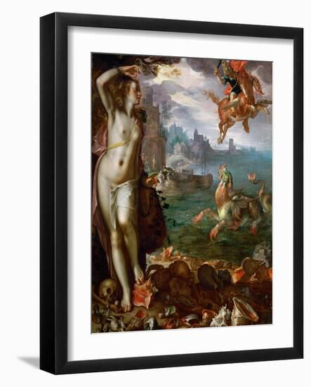 Perseus Freeing Andromeda-Joachim Wtewael-Framed Giclee Print