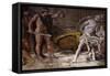 Perseus Holding Up Head of the Gorgon Medusa, from Loves of the Gods Frescos-Annibale Carracci-Framed Stretched Canvas