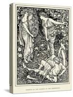 Perseus in the Garden of the Hesperides-Henry Justice Ford-Stretched Canvas