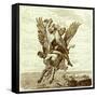 Perseus on the Winged Horse Pegasus, with Medusa's Head-English-Framed Stretched Canvas