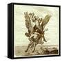 Perseus on the Winged Horse Pegasus, with Medusa's Head-English-Framed Stretched Canvas