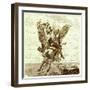 Perseus on the Winged Horse Pegasus, with Medusa's Head-English-Framed Giclee Print