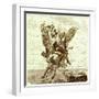Perseus on the Winged Horse Pegasus, with Medusa's Head-English-Framed Giclee Print
