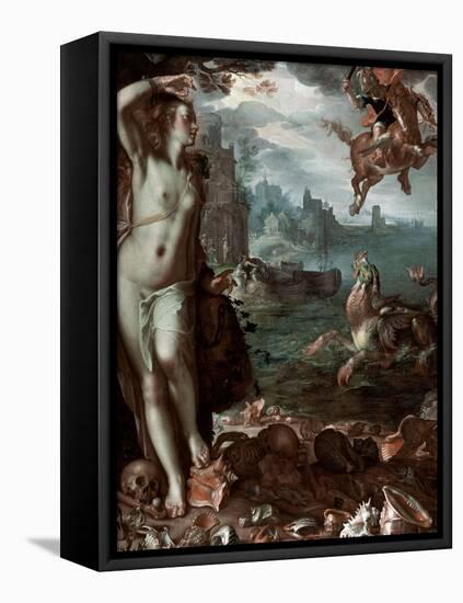 Perseus Rescuing Andromeda, 1611-Joachim Wtewael-Framed Stretched Canvas