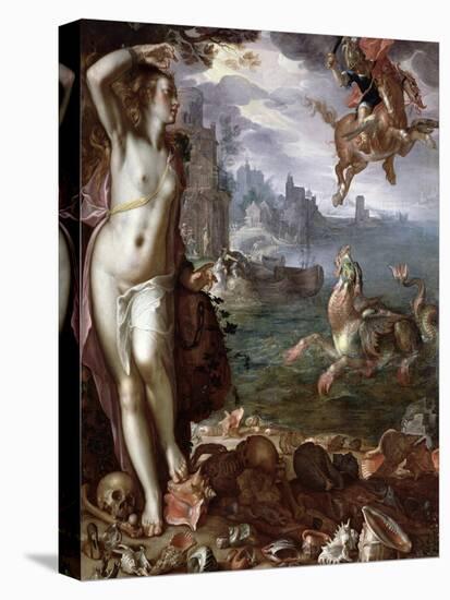 Perseus Rescuing Andromeda, 1611-Joachim Wtewael Or Utewael-Stretched Canvas