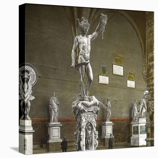 Perseus, Sculpted Bronze by Benvenuto Cellini (1500-1571), Florence-Leon, Levy et Fils-Stretched Canvas
