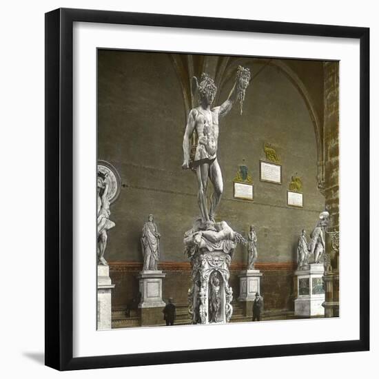 Perseus, Sculpted Bronze by Benvenuto Cellini (1500-1571), Florence-Leon, Levy et Fils-Framed Photographic Print