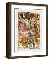 Perseus showing Medusa's head-Walter Crane-Framed Giclee Print