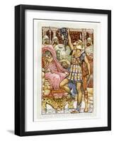 Perseus showing Medusa's head-Walter Crane-Framed Giclee Print