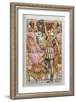 Perseus Showing the Gorgon's Head, 'The Greek Mythological Legend', Published in London, 1910-Walter Crane-Framed Giclee Print