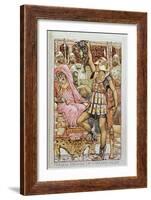 Perseus Showing the Gorgon's Head, 'The Greek Mythological Legend', Published in London, 1910-Walter Crane-Framed Giclee Print