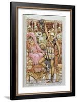 Perseus Showing the Gorgon's Head, 'The Greek Mythological Legend', Published in London, 1910-Walter Crane-Framed Giclee Print