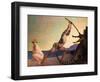 Perseus Slaying the Dragon, 1910 (Oil on Canvas)-Felix Edouard Vallotton-Framed Giclee Print