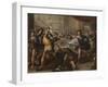 Perseus Turning Phineas and His Followers to Stone, Early 1680S-Luca Giordano-Framed Giclee Print