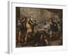 Perseus Turning Phineas and His Followers to Stone, Early 1680S-Luca Giordano-Framed Giclee Print