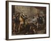 Perseus Turning Phineas and His Followers to Stone, Early 1680S-Luca Giordano-Framed Giclee Print