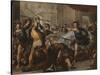 Perseus Turning Phineas and His Followers to Stone, Early 1680S-Luca Giordano-Stretched Canvas