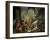 Perseus with Minerva Showing the Head of Medusa Toa Mob Led by Phineus-Jean-Marc Nattier-Framed Giclee Print