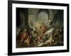 Perseus with Minerva Showing the Head of Medusa Toa Mob Led by Phineus-Jean-Marc Nattier-Framed Giclee Print