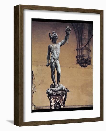 Perseus with the Head of Medusa, 1545-53-Benvenuto Cellini-Framed Giclee Print