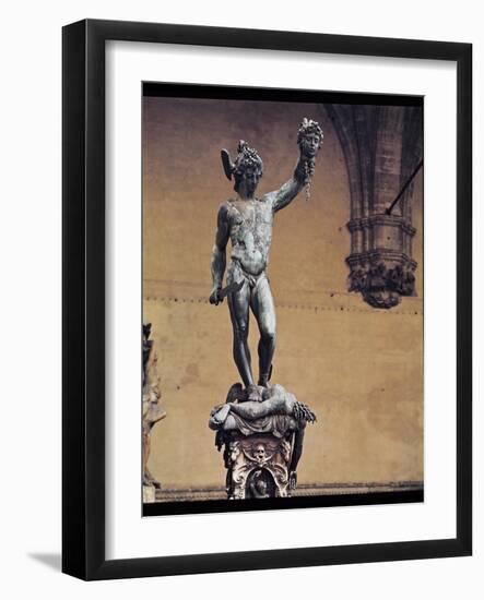 Perseus with the Head of Medusa, 1545-53-Benvenuto Cellini-Framed Giclee Print