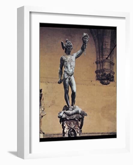 Perseus with the Head of Medusa, 1545-53-Benvenuto Cellini-Framed Giclee Print