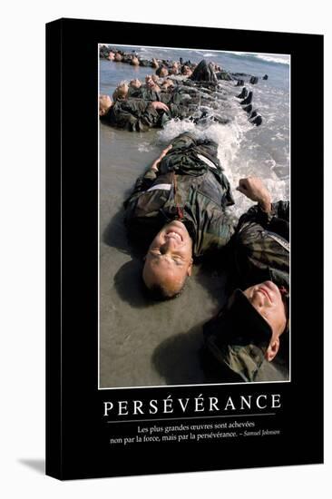 Perséverance: Citation Et Affiche D'Inspiration Et Motivation-null-Stretched Canvas