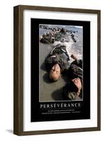 Perséverance: Citation Et Affiche D'Inspiration Et Motivation-null-Framed Photographic Print