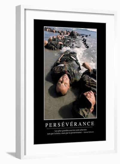 Perséverance: Citation Et Affiche D'Inspiration Et Motivation-null-Framed Photographic Print