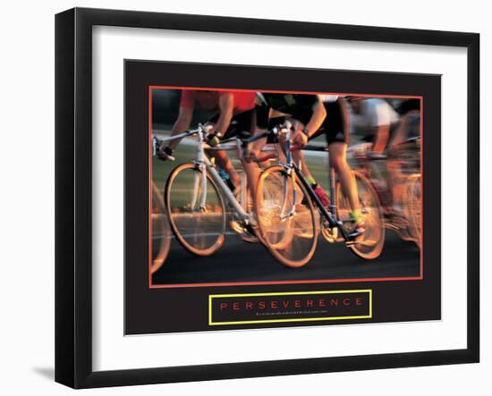 Perseverance - Cyclist-unknown unknown-Framed Photo