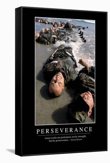 Perseverance: Inspirational Quote and Motivational Poster-null-Framed Stretched Canvas