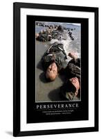 Perseverance: Inspirational Quote and Motivational Poster-null-Framed Photographic Print