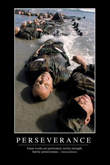 'Perseverance: Inspirational Quote and Motivational Poster ...