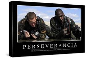 Perseverancia. Cita Inspiradora Y Póster Motivacional-null-Stretched Canvas