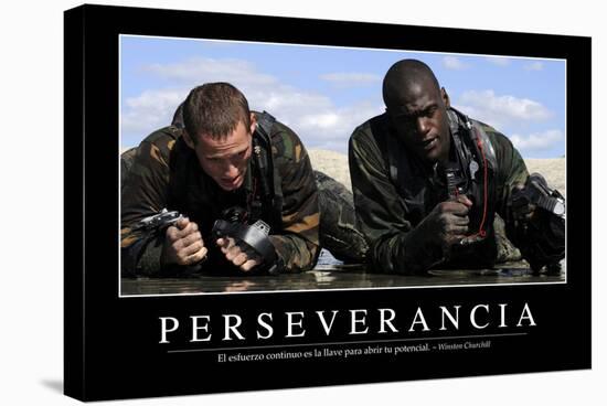 Perseverancia. Cita Inspiradora Y Póster Motivacional-null-Stretched Canvas