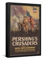 Pershing's Crusaders WWI War Propaganda Art Print Poster-null-Framed Poster