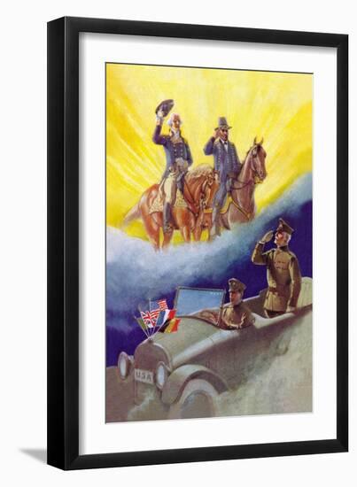 Pershing's Salute-null-Framed Art Print