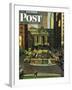 "Pershing Square," Saturday Evening Post Cover, May 19, 1945-John Falter-Framed Giclee Print